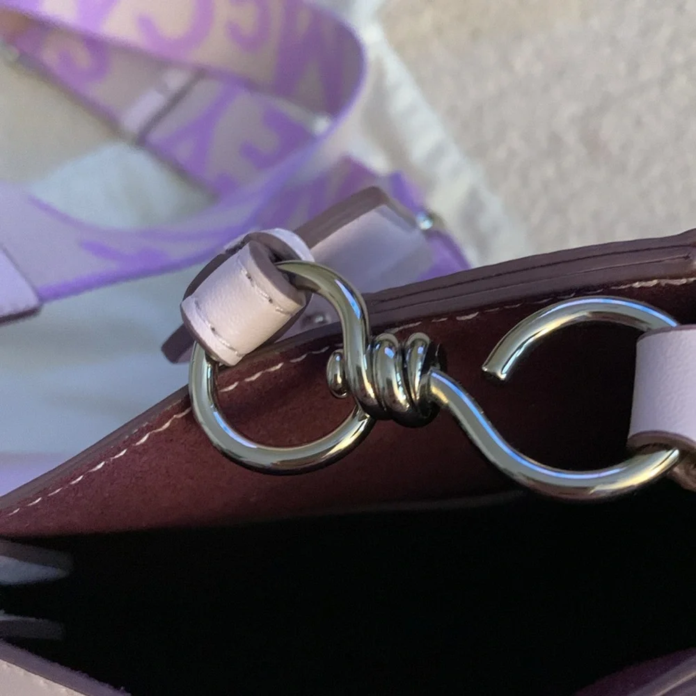 ๐ธ Stella McCartney perforated logo alter Napa crossbody bag in Lilac - Picture 10 of 15
